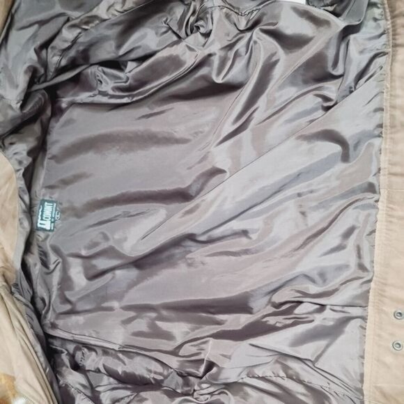 Vintage 80s Genuine Leather Tan Oversized Bomber Jacket - Picture 10 of 17